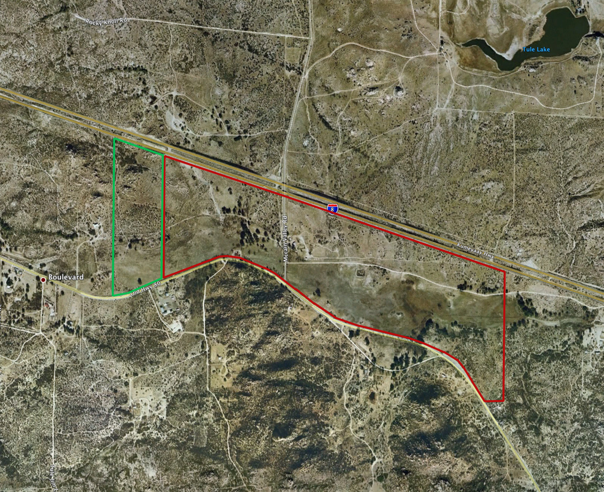 Location of LanEast and LanWest Solar Farms