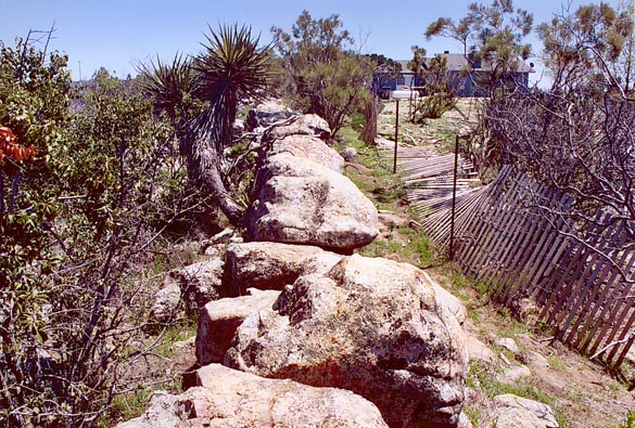 Large pegmatitic dike in Turner Ranch, Tierra del Sol 