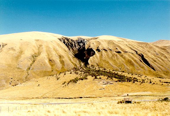 Colluvial cone near Chavin, Ancash, Peru.