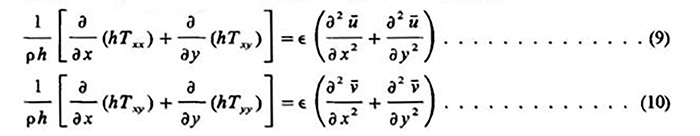 equations 9 and 10 