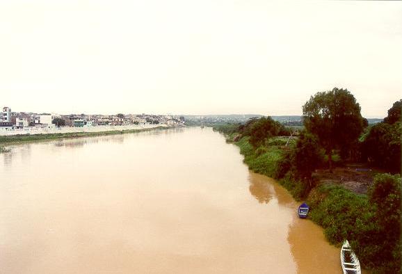 Rio Tumbes at Tumbes, Peru (2003).  