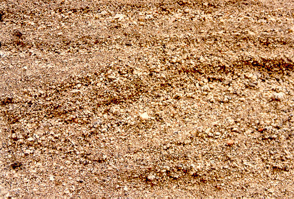Closeup of sand cut at Joe Bill Canyon