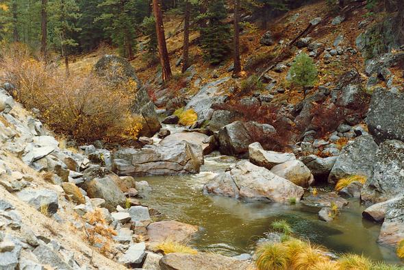 Indian Creek, in the Feather river watershed, Northern California (1989)