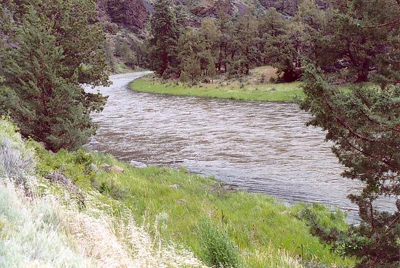 The Crooked river near Prineville, Oregon.