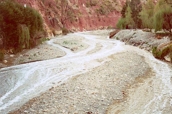Rio Choqueyapu near Aranjuez, La Paz, Bolivia.