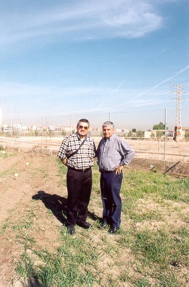 With Bernardo Pascual Espaa during my visit to the Universidad Politcnica de Valencia, May 20, 2002. 