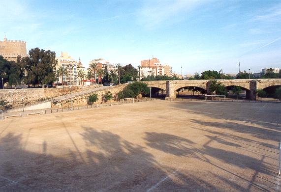 The Turia river in Valencia, Spain, designed for recreation.