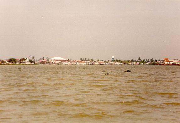 The Papaloapan river at Tlacotalpan, Veracruz, Mexico.