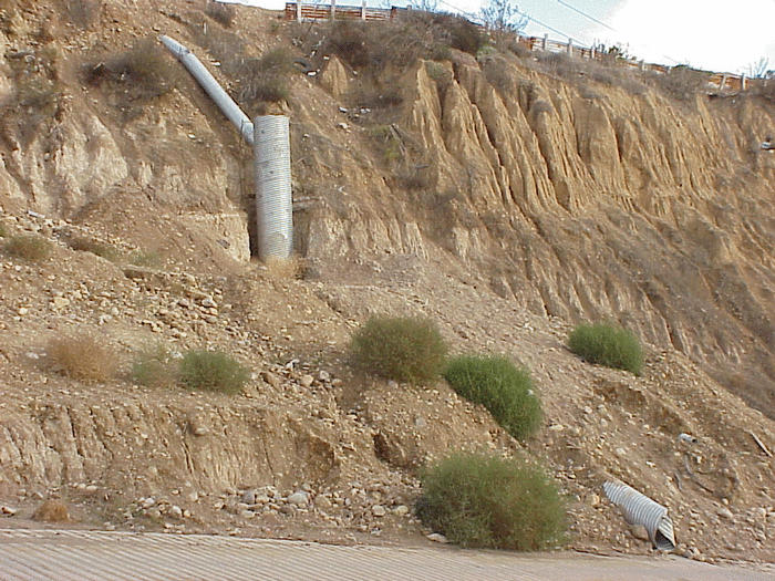 Slope erosion in Aguaje de la Tuna watershed.