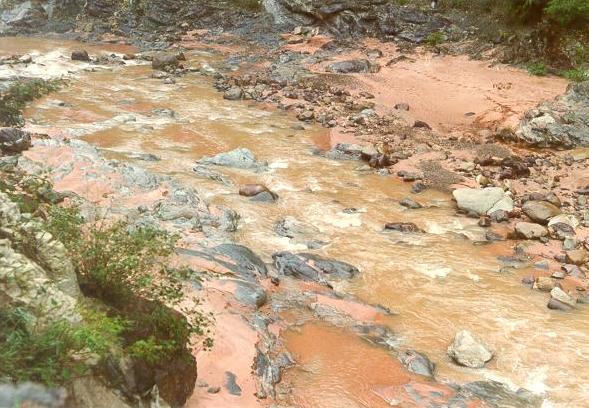 Bermejo river, below gaging station.