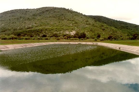 Oxidation pond near Rio Teposcolula
