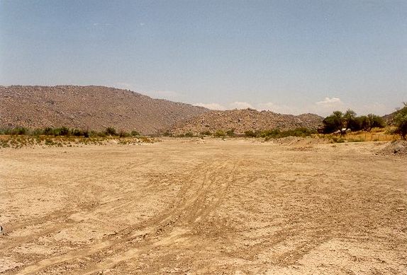 Arroyo Las Palmas, upstream of Highway 3 bridge