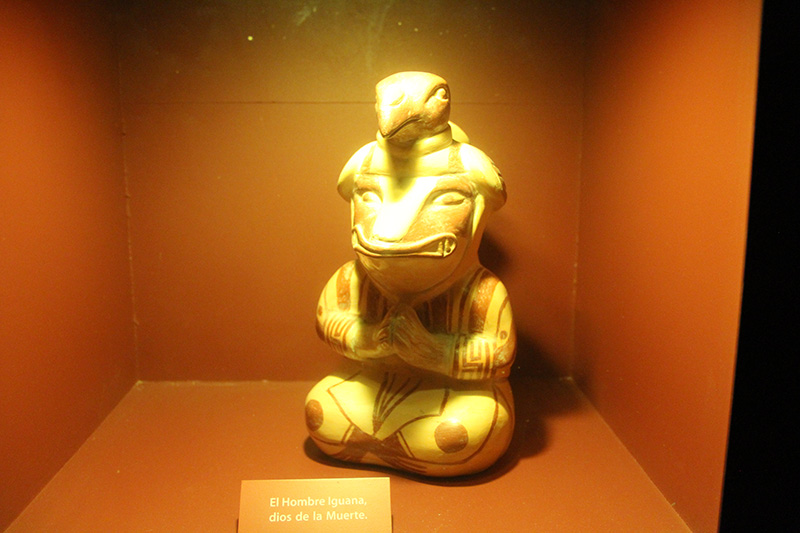 Hombre Iguana, dios de la Muerte.