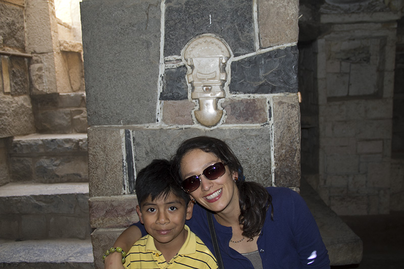 Rosa Aguilar en La Casa de Piedra.