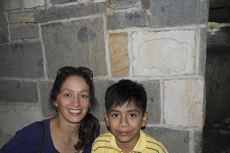 Rosa Aguilar en La Casa de Piedra.