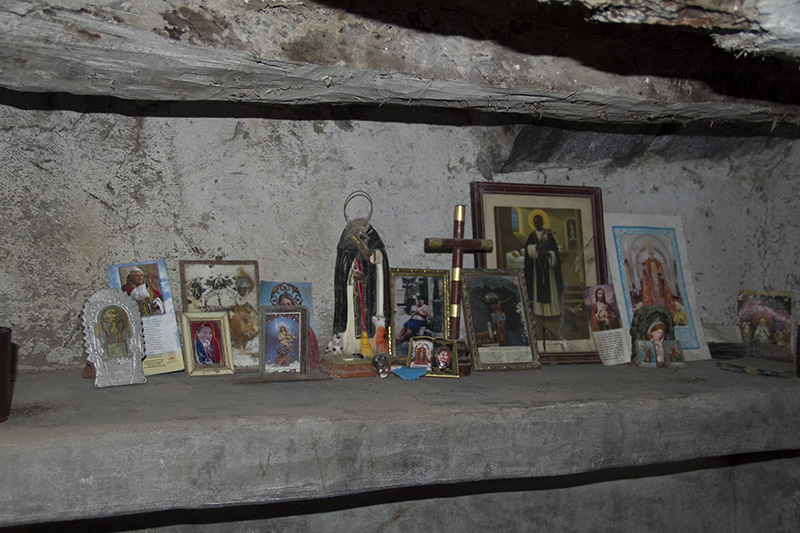 Altar en La Casa de Piedra.