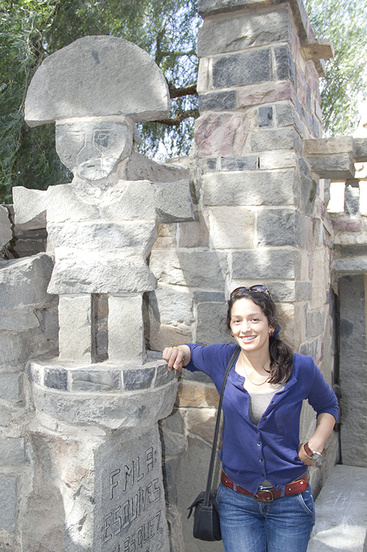 Rosa Aguilar en La Casa de Piedra.