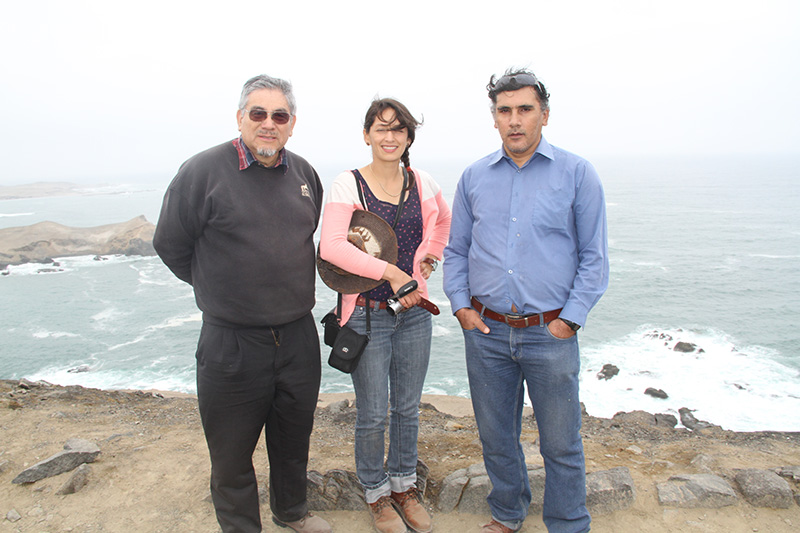 Dr. Victor Miguel Ponce, Rosa Aguilar y Italo Scarpatti.