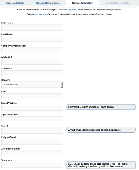 User registratio part 1