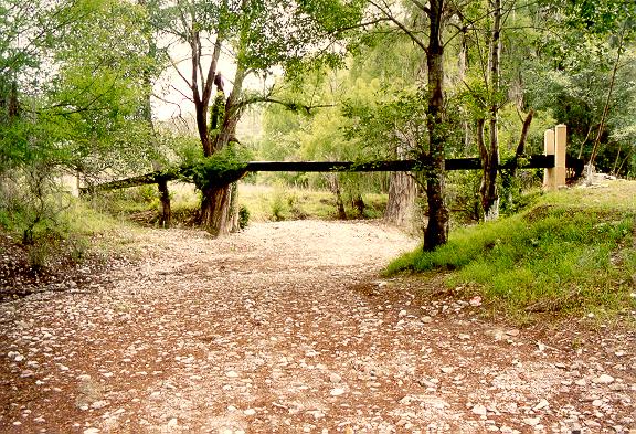 Vista del Ro Tlaxiaco desde el Puente Centro Reto (No. 1),
hacia aguas arriba, mostrando el lecho casi seco