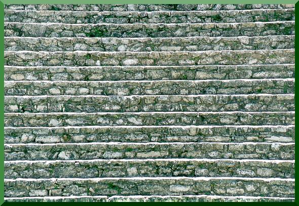 Detail of pyramid at Palenque
